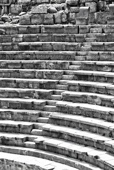 in  jordan the antique theatre  and archeological site classical heritage for tourist. Стоковое фото, агентство Ingram Publishing / Фотобанк Лори