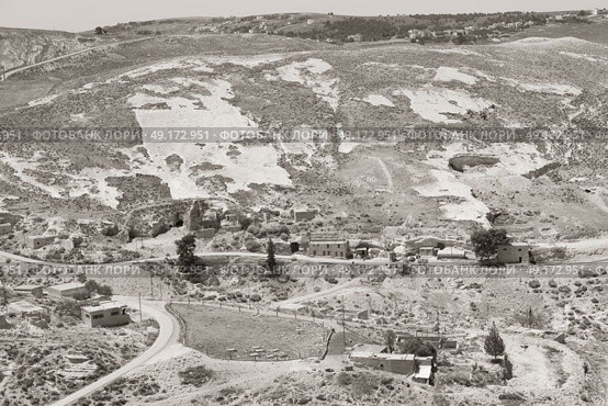 in the mountain of eden jordan the view from the antique castle. Стоковое фото, агентство Ingram Publishing / Фотобанк Лори
