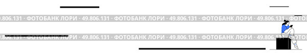 Individual climbs structure resembling a bar graph, representing progress. Ideal for business growth, career advancement, personal development, motivation, leadership, success, strategic planning. Person Climbing Bar Graph Ladder Symbolizing Growth and Success. Стоковая иллюстрация, агентство Ingram Publishing / Фотобанк Лори