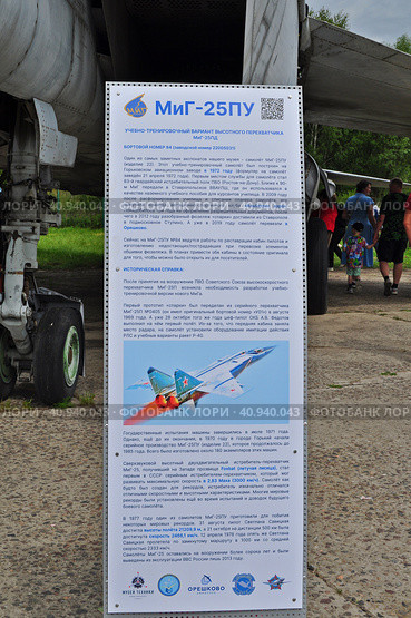 Информация о самолете МиГ-25 ПУ (2023 год). Редакционное фото, фотограф Лариса Вишневская / Фотобанк Лори