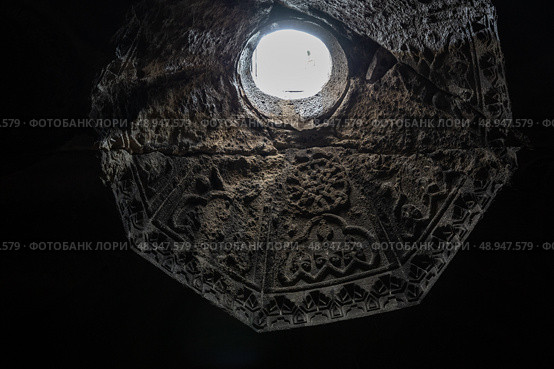 Interior of Geghard Monastery (2024 год). Стоковое фото, фотограф Юлия Бабкина / Фотобанк Лори