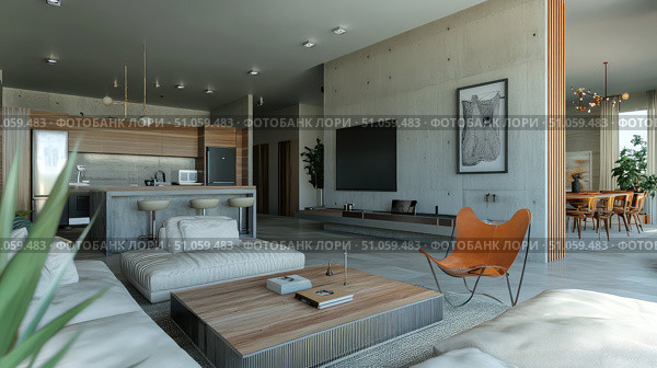 interior zooming into condo unit ai generated. Стоковое AI-изображение, AI-художник Vectorwin / Фотобанк Лори
