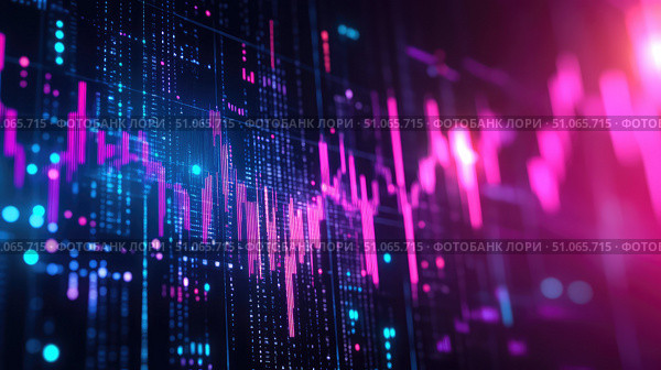 investment pulsating stock chart ai generated. Стоковое AI-изображение, AI-художник Vectorwin / Фотобанк Лори