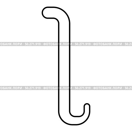Iota greek symbol small letter lowercase font icon outline black color vector illustration flat style simple image. Iota greek symbol small letter lowercase font icon outline black color vector illustration flat style image. Стоковая иллюстрация, агентство Ingram Publishing / Фотобанк Лори