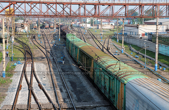 Ишимская железнодорожная станция (2012 год). Стоковое фото, фотограф Александр Тараканов / Фотобанк Лори