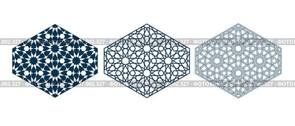 Islamic traditional mosaic for decorate Ramadan card. Стоковая иллюстрация, иллюстратор Костенюкова Наталия / Фотобанк Лори
