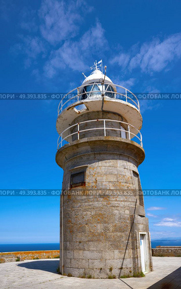 Islas Cies islands lighthouse Faro Cies in Vigo of Galicia. Стоковое фото, агентство Ingram Publishing / Фотобанк Лори