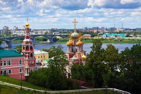 Исторический район Нижнего Новгорода (2012 год). Стоковое фото, фотограф Яков Филимонов / Фотобанк Лори