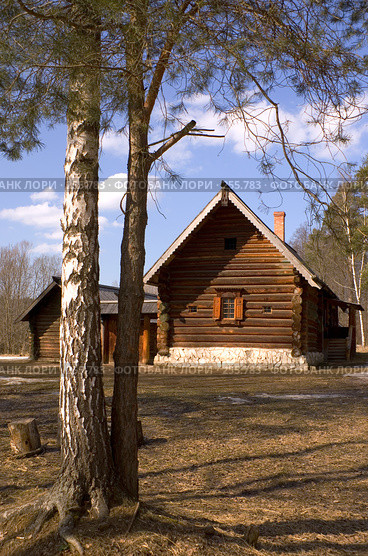Истра. Крестьянская изба в Гефсиманском саду. Музей (2008 год). Редакционное фото, фотограф Julia Nelson / Фотобанк Лори