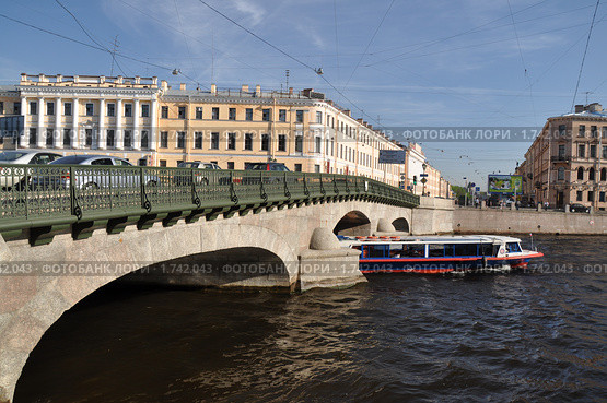 Измайловский мост. Фонтанка. Санкт-Петербург (2010 год). Редакционное фото, фотограф LightLada / Фотобанк Лори