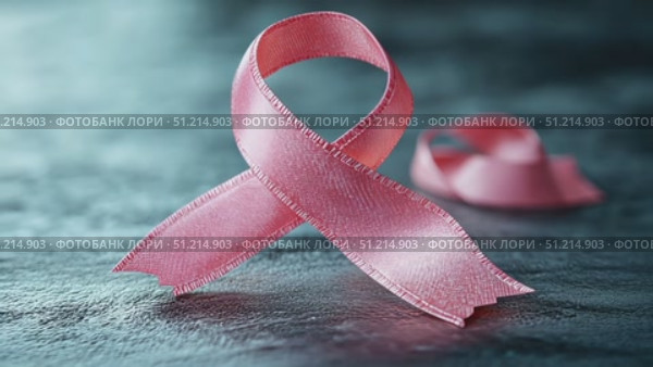 Join the campaign promoting breast cancer awareness through a pink ribbon, encouraging community support and education throughout October. Стоковое AI-видео, аниматор Данила Большаков / Фотобанк Лори