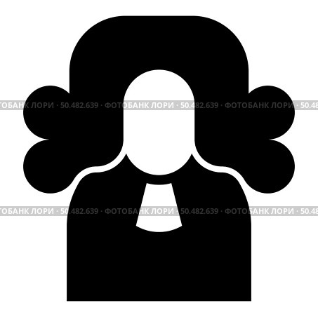 Judge lawyer jury avatar icon black color vector illustration image flat style simple. Judge lawyer jury avatar icon black color vector illustration image flat style. Стоковая иллюстрация, агентство Ingram Publishing / Фотобанк Лори