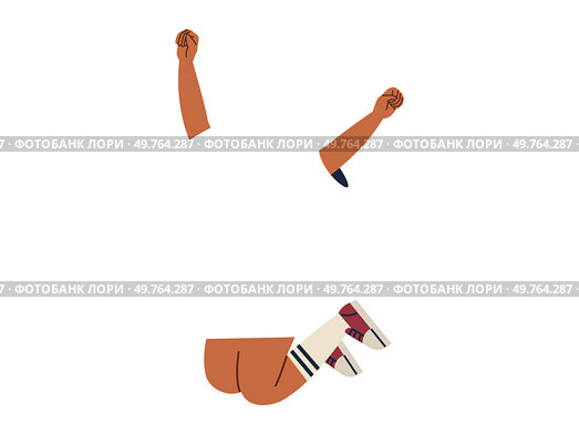 Jumping people vector illustration. The celebration success is beautifully portrayed by jumping people concept A joyful and carefree lifestyle involves exuberance leaping with happiness. Jumping people. Success is often marked by spirited action people leaping up. Стоковая иллюстрация, агентство Ingram Publishing / Фотобанк Лори