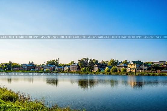 Кабацкий пруд в Богородске (2024 год). Стоковое фото, фотограф Илья Старков / Фотобанк Лори