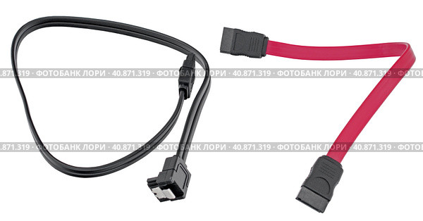 Кабель для подсоединения жесткого диска к компьютеру. Hard disk drive power cables. Стоковое фото, фотограф Татьяна Д / Фотобанк Лори