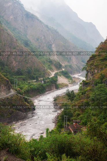 Kali Gandaki River Gorge (2012 год). Стоковое фото, фотограф Юлия Бабкина / Фотобанк Лори