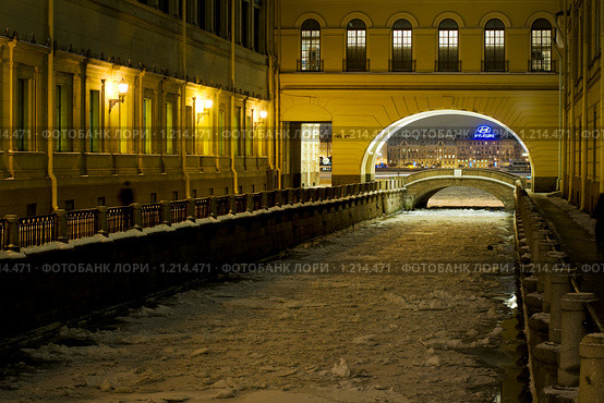 Канал Зимняя канавка. Санкт-Петербург (2008 год). Редакционное фото, фотограф Александр Алексеев / Фотобанк Лори