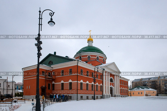 Казанско-Богородицкий мужской монастырь (или Богородицкий монастырь) в зимний день. Казань, Татарстан, Россия (2020 год). Редакционное фото, фотограф Pukhov K / Фотобанк Лори