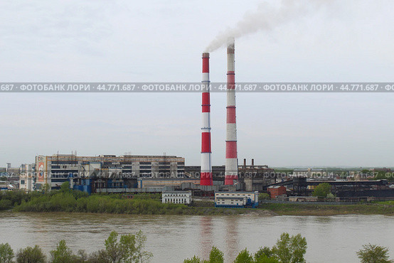 Кемеровская ГРЭС (2024 год). Стоковое фото, фотограф Иван Дуплик / Фотобанк Лори
