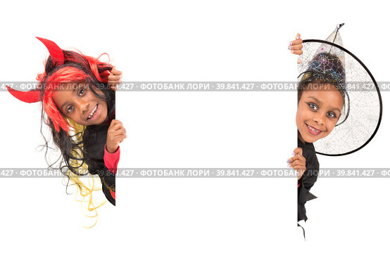 Kids in Halloween. Стоковое фото, фотограф Luis Louro / PantherMedia / Фотобанк Лори