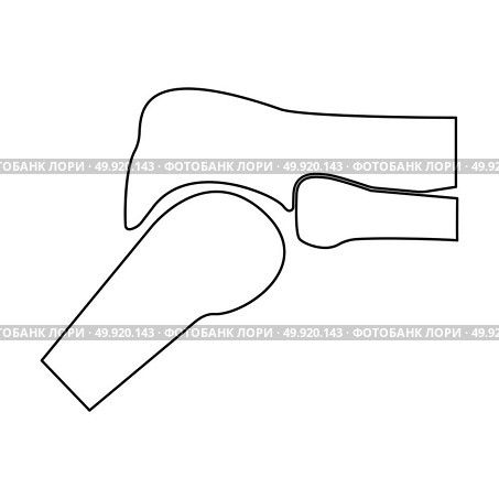 Knee joint  icon .. Knee joint icon . Стоковая иллюстрация, агентство Ingram Publishing / Фотобанк Лори