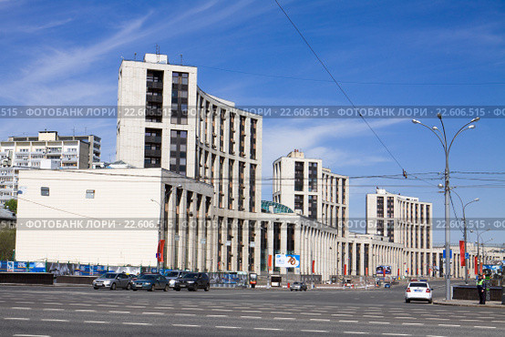 Комплекс банковских зданий на проспекте Академика Сахарова в Москве (2015 год). Редакционное фото, фотограф Солодовникова Елена / Фотобанк Лори