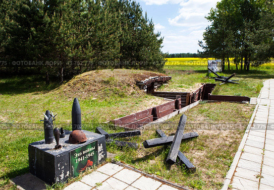 Комплекс "Партизанская деревня". д. Рабовичи. Славгородский район. Могилевская область. Беларусь (2024 год). Редакционное фото, фотограф Сергей Афанасьев / Фотобанк Лори