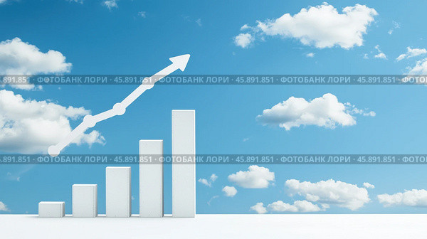 Концепции роста и успеха для аналитики стартапов и Saas-решений. Стоковое AI-изображение, AI-художник ФотоИнтеллект / Фотобанк Лори