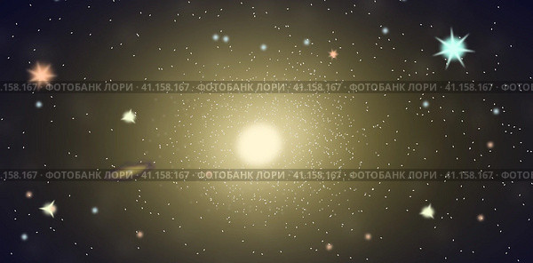 Космос. Стоковая иллюстрация, иллюстратор Эвелина Верникович / Фотобанк Лори