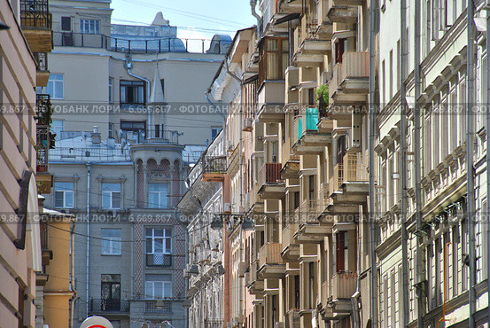 Козицкий переулок, дом 1а. Москва (2014 год). Стоковое фото, фотограф lana1501 / Фотобанк Лори