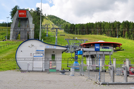 Красноярск, фанпарк "Бобровый лог" (2011 год). Редакционное фото, фотограф Анна Мартынова / Фотобанк Лори