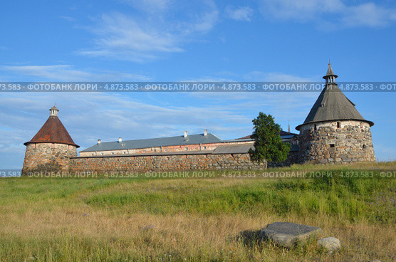 Крепостные стены Соловецкого монастыря (2013 год). Редакционное фото, фотограф Овчинникова Ирина / Фотобанк Лори