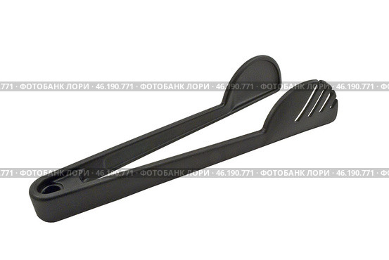 Кухонные щипцы на белом фоне. New food tongs on white background. Стоковое фото, фотограф Татьяна Д / Фотобанк Лори