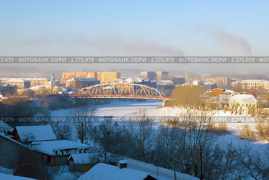 Кунгур. Мост через Сылву (2010 год). Редакционное фото, фотограф Румянцева Наталия / Фотобанк Лори
