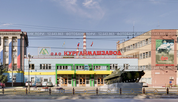 Курганский машиностроительный завод имени В.И. Ленина. Город Курган. (2012 год). Редакционное фото, фотограф Сергей Тюленев / Фотобанк Лори