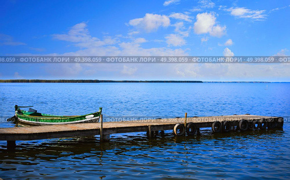 La Albufera lake in Valencia El Saler wetlands of Spain. Стоковое фото, агентство Ingram Publishing / Фотобанк Лори