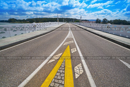 La Toja Toxa island bridge in Pontevedra of Galicia spain. Стоковое фото, агентство Ingram Publishing / Фотобанк Лори
