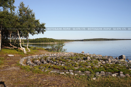 Лабиринт на Большом Соловецком острове. Соловки. Редакционное фото, фотограф Анна Зеленская / Фотобанк Лори
