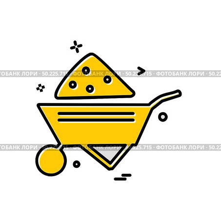 Labour trolly icon design vector. Стоковая иллюстрация, агентство Ingram Publishing / Фотобанк Лори