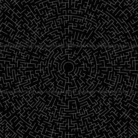 Labyrinth Black Background. Kids Maze. Стоковая иллюстрация, иллюстратор Valerii Stoika / Фотобанк Лори