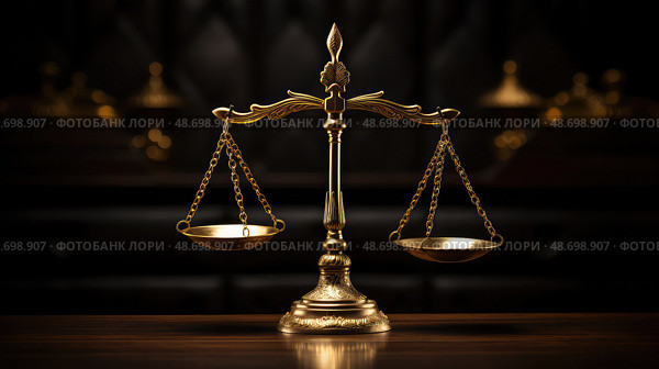 law gold justice scale ai generated. Стоковое AI-изображение, AI-художник Vectorwin / Фотобанк Лори