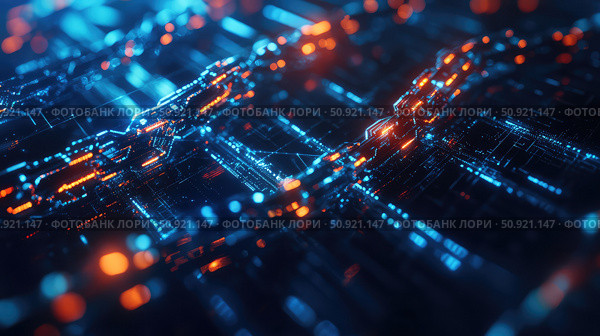 ledger beaming blockchain node ai generated. Стоковое AI-изображение, AI-художник Vectorwin / Фотобанк Лори