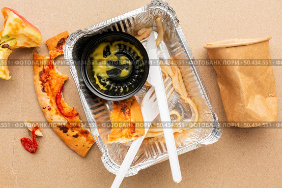 leftover pizza food fast food. Стоковое фото, агентство Ingram Publishing / Фотобанк Лори