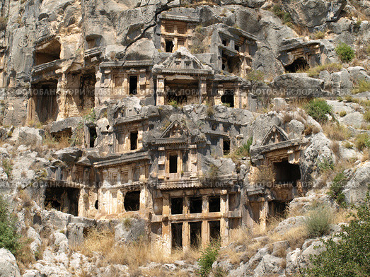 Ликийские гробницы (2009 год). Редакционное фото, фотограф Ильина Анна / Фотобанк Лори