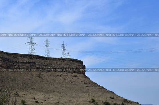 Линия электропередач (ЛЭП) Стоковое фото, фотограф Карданов Олег / Фотобанк Лори