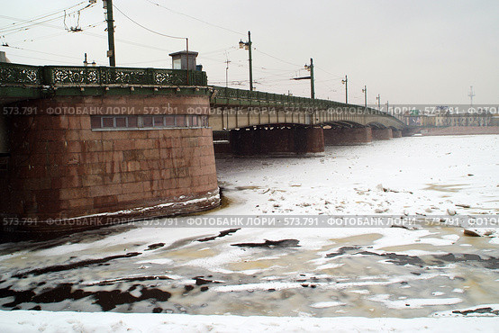 Литейный мост (2007 год). Стоковое фото, фотограф Омельян Светлана / Фотобанк Лори