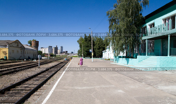 Ливны-1, железная дорога (2012 год). Стоковое фото, фотограф Вячеслав Потапов / Фотобанк Лори