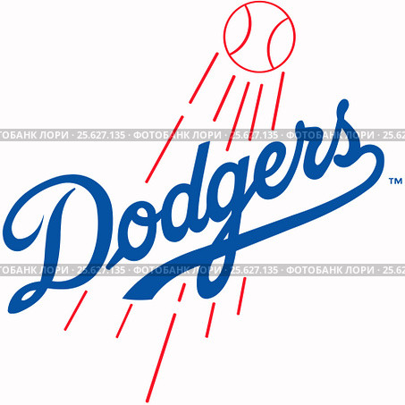 Логотип бейсбольного клуба "Los Angeles Dodgers". США. Редакционная иллюстрация, иллюстратор Владимир Макеев / Фотобанк Лори