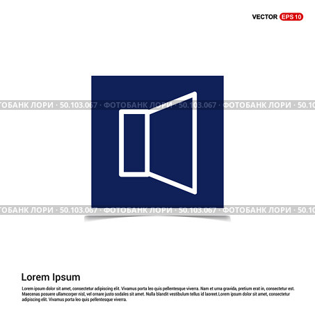loudspeaker icon - Blue photo Frame. Стоковая иллюстрация, агентство Ingram Publishing / Фотобанк Лори