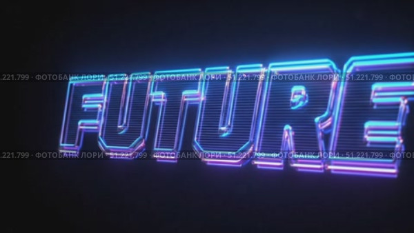 Luminescent neon sign glowing with vibrant blue and pink, radiating futuristic electric atmosphere against dark backdrop, representing innovative digital design concept. Стоковое AI-видео, аниматор Юрий Поздников / Фотобанк Лори